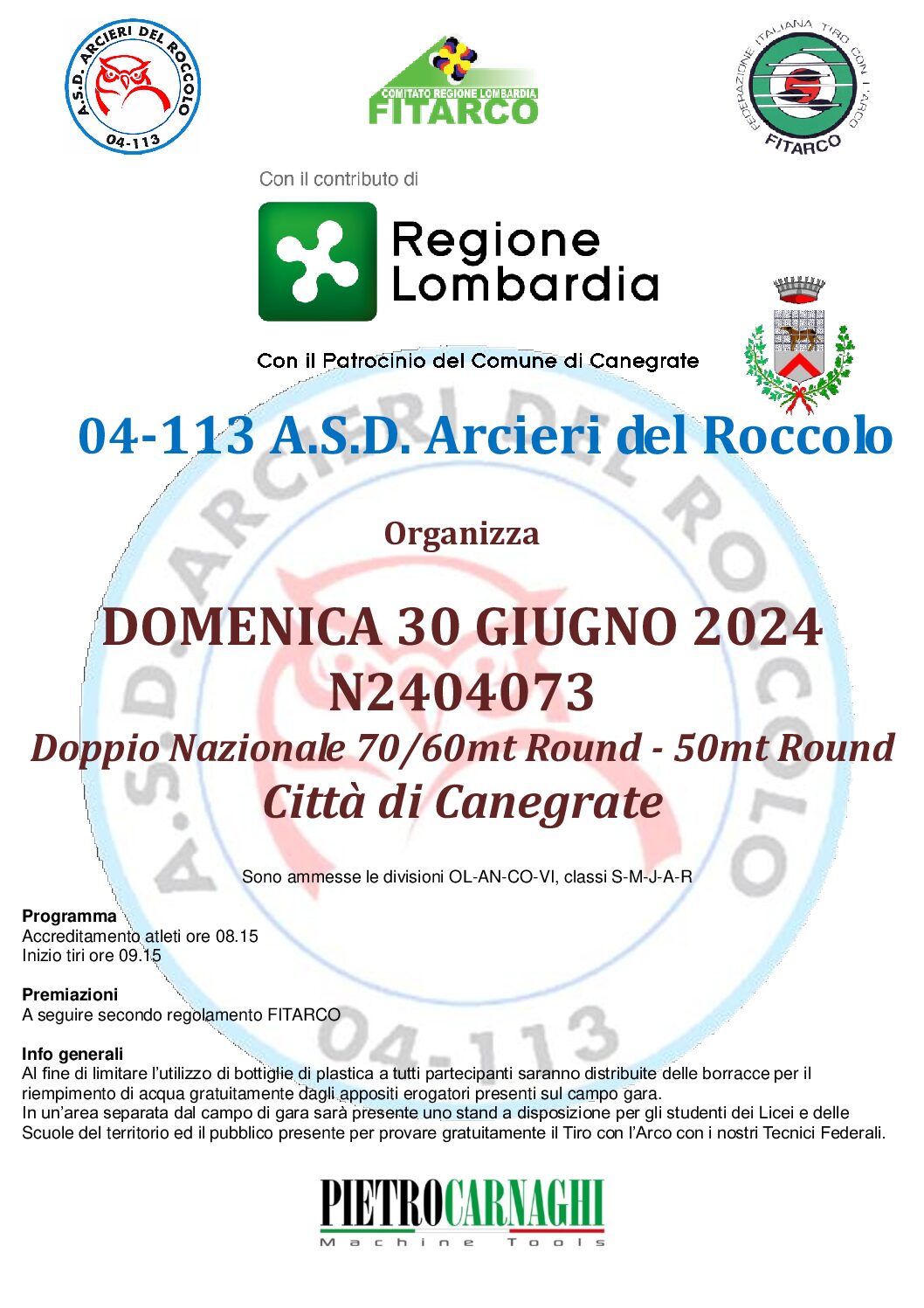 N2404073 Doppio Nazionale Targa 30 giugno 2024